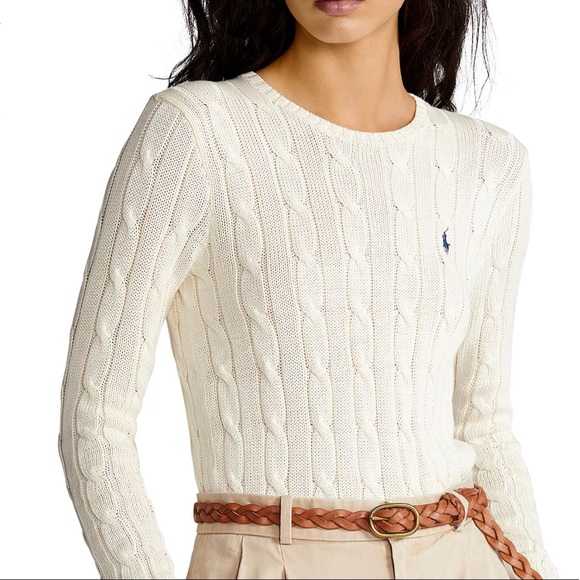 Polo Ralph Lauren Sweaters - Like New Ralph Lauren natural cotton cable knit sweater